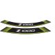Rim strip PUIG Z1000 7590V verde set of 8 rim strips