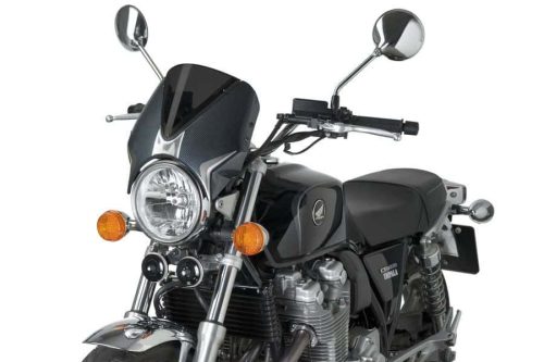 Windshield PUIG RETROVISION 7594F carbon look dark smoke