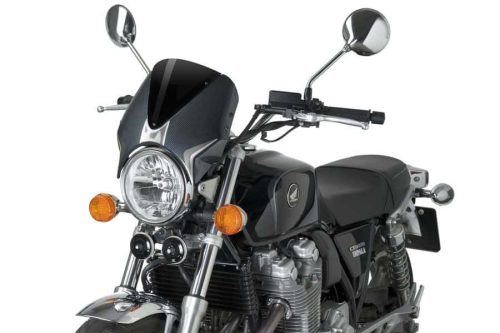Windshield PUIG RETROVISION 7594N carbon look Negru
