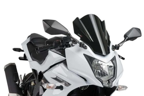 Windscreen PUIG RACING 7630N Negru