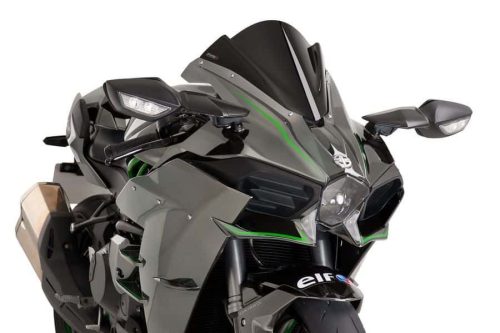 Windscreen PUIG RACING 7631N Negru