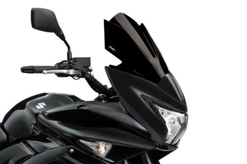 Windscreen PUIG RACING 7642N Negru