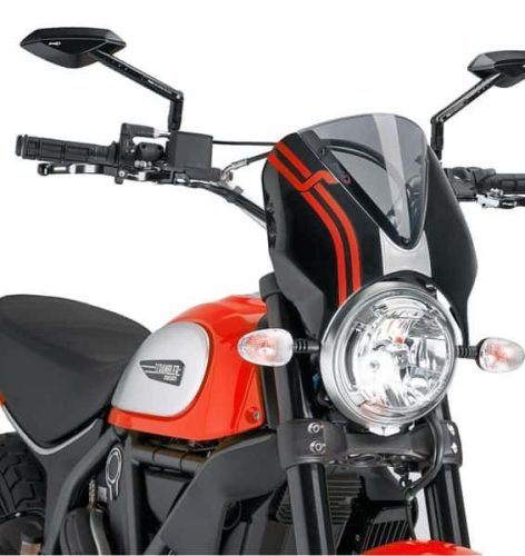 Windshield PUIG RETROVISION 7652H matt black smoke