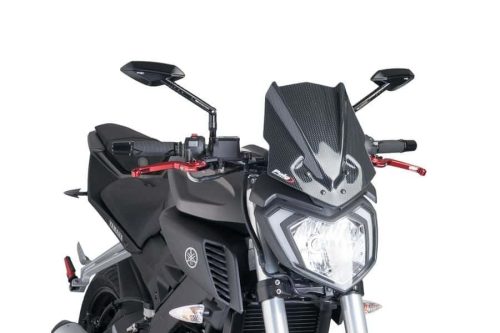 Windshield PUIG NEW. GEN SPORT 7654C carbon look
