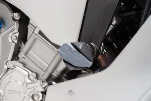 Frame sliders PUIG R12 7724N black with grey rubber