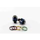 Bar ends PUIG SHORT WITH RING 8097N colour rings included