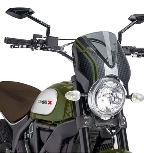 Windshield PUIG RETROVISION 8192H carbon look smoke