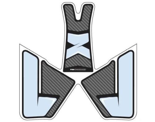Tank pad PUIG SPECIFIC 8436C carbon look with side part