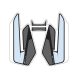 Tank pad PUIG SPECIFIC 8438C carbon look with side part