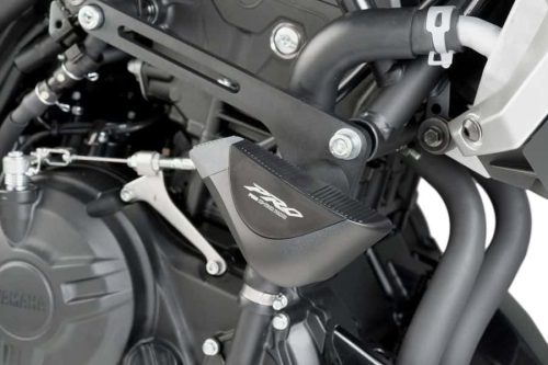 Frame sliders PUIG PRO 8590N black with grey rubber