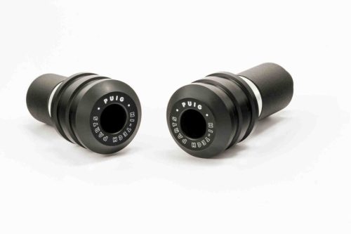 Frame sliders PUIG VINTAGE 8593N black with grey rubber
