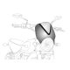 Windshield PUIG RETROVISION 8926A matt black Albastru
