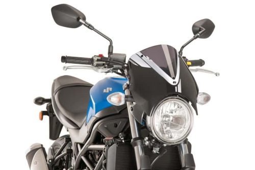 Windshield PUIG RETROVISION 8926F matt black dark smoke