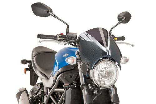 Windshield PUIG RETROVISION 8927F carbon look dark smoke