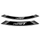 Rim strip PUIG R NINE T 9133P argintiu set of 8 rim strips