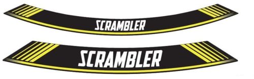 Rim strip PUIG SCRAMBLER 9134G galben set of 8 rim strips