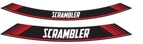 Rim strip PUIG SCRAMBLER 9134R Rosu set of 8 rim strips