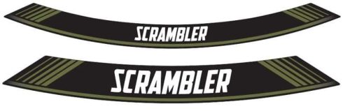 Rim strip PUIG SCRAMBLER 9134V verde set of 8 rim strips