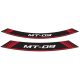 Rim strip PUIG MT-09 9135R Rosu set of 8 rim strips