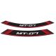 Rim strip PUIG MT-07 9136R Rosu set of 8 rim strips