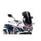 Windscreen PUIG RACING WITH SUPPORT + PROTECTION 9155N Negru