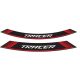 Rim strip PUIG TRACER 9293R Rosu set of 8 rim strips
