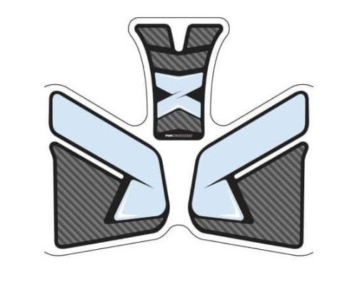 Tank pad PUIG SPECIFIC 9297C carbon look with side part
