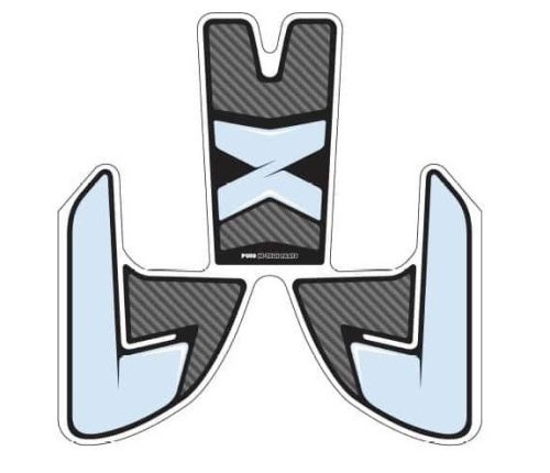 Tank pad PUIG SPECIFIC 9299C carbon look with side part
