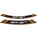 Rim strip PUIG ER6 9311T portocaliu set of 8 rim strips