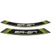 Rim strip PUIG ER6 9311V verde set of 8 rim strips