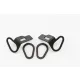 Support for original turn signal PUIG 9319N Negru