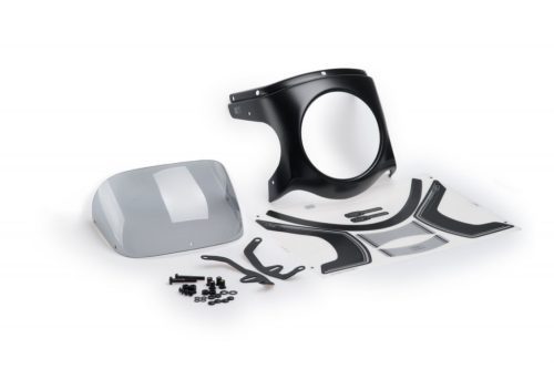 Windshield universal PUIG SEMI-FAIRING 9516H carbon look smoke