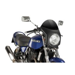   Windshield universal PUIG SEMI-FAIRING 9553N matt black Negru
