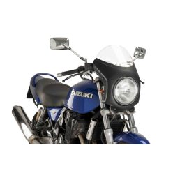   Windshield universal PUIG SEMI-FAIRING 9553W matt black transparent