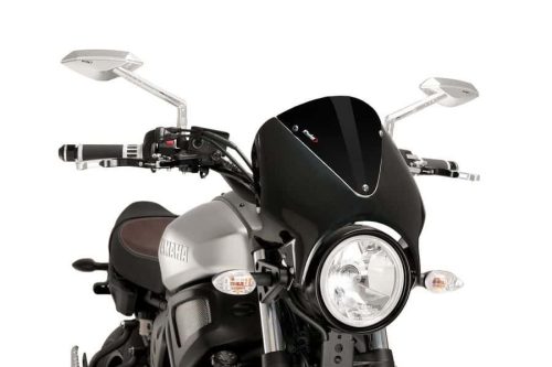 Windshield PUIG RETROVISION 9560N matt black Negru