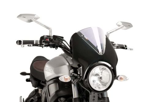 Windshield PUIG RETROVISION 9560W matt black transparent