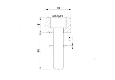 Mirror adaptor PUIG 9581N Negru to bar end