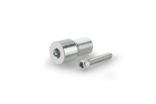 Mirror adaptor PUIG MP 9583P argintiu bar end