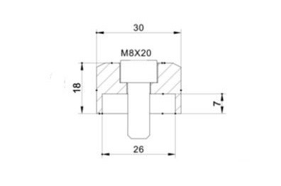 Oglinda adaptor PUIG ADAPTER REAR Oglinda HI-TECH IV MOD. KAWASAKI 9584N Negru to bar end
