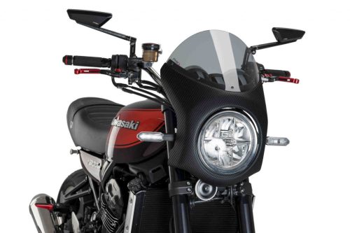 Windshield PUIG SEMI-FAIRING 9596H carbon look smoke