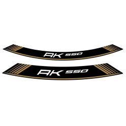 Rim strip PUIG AK550 9630O auriu set of 8 rim strips