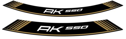 Rim strip PUIG AK550 9630O auriu set of 8 rim strips