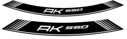 Rim strip PUIG AK550 9630P argintiu set of 8 rim strips