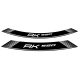 Rim strip PUIG AK550 9630P argintiu set of 8 rim strips