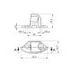 Mirror adaptor PUIG 9640N Negru to fairing