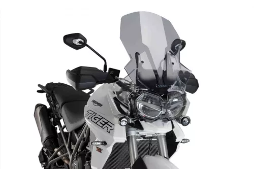 Parbriz PUIG TOURING 9656H smoke pentru TRIUMPH Tiger 800 / Sport 2018-2019