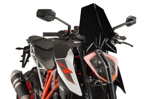 Windshield PUIG NEW. GEN SPORT 9692C carbon look