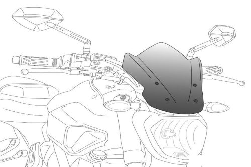 Windshield PUIG NEW. GEN SPORT 9702H smoke