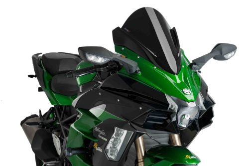 Windscreen PUIG RACING 9704N Negru