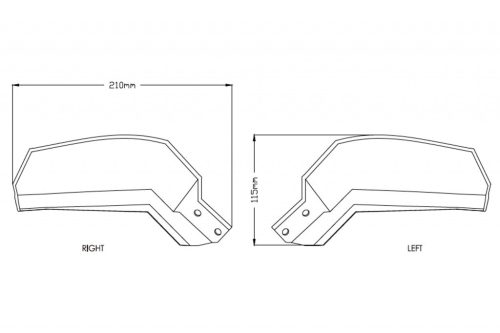Protectii de maini PUIG EXTENSION 9727W transparent
